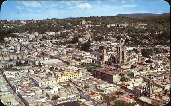 Air view of San Miguel Allende toward the East San Miguel de Allende Mexico