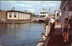Fishing Scene Postcard