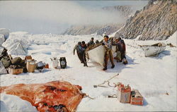 Walrus Hunters Ukivok, AK Postcard Postcard