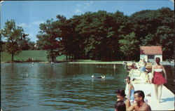 Waterfront at Potawatomi Inn Postcard