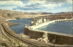 Rock Island Dam Postcard
