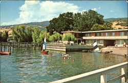 Lake Sands Resort Lucerne, CA Postcard Postcard