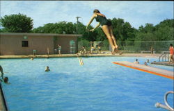 Humbolt Municipal Owned Pool Postcard