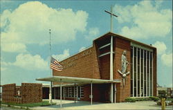 Our Lady of the Skies R. C. Chapel Postcard