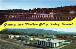 Greetings from Windham College, Putney, Vermont Postcard Postcard