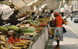 Schooner Market Postcard