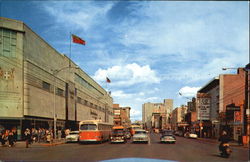 JASPER AVE. AT 103RD STREET LOOKING EAST Postcard