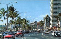 Kalakaua Avenue Honolulu, HI Postcard Postcard