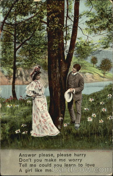 Man and woman near a tree Couples