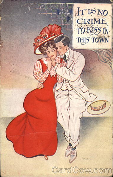 Man and woman sitting on bench Couples