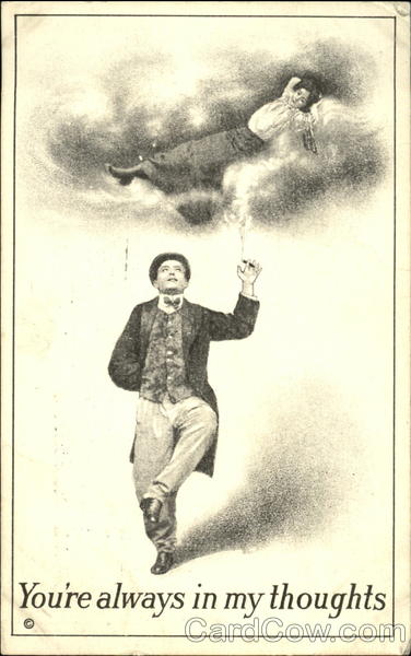 Man Thinking of Woman Couples