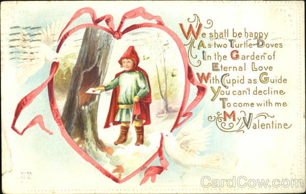 Little Red Riding Hood mailing card Children