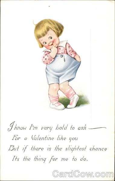 Shy little girl with rosy cheeks Children