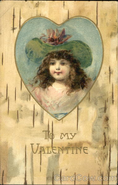 Little Girl in Green Hat Children