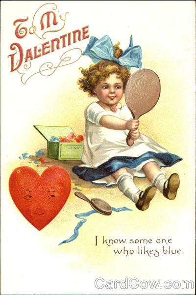 Little Girl with blue bow Children