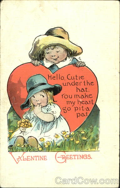 Little Girl Wearing a Blue Hat Children