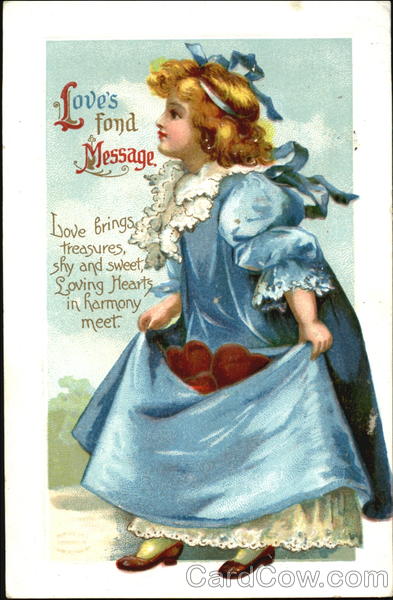 Pretty Girl Dressed in Blue Gown Children