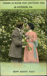 Couple in Pittson Postcard
