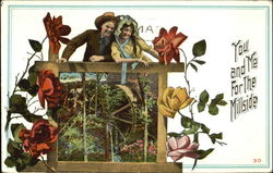 Couple at the Millside Postcard