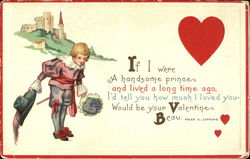 Little Boy Dressed Like a Prince Postcard