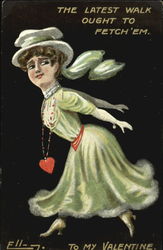 Fancy woman wearing heart necklace Fancy woman wearing heart necklace