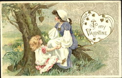 Young woman and child Young woman and child