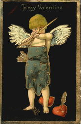 Little Cupid and His Bow Postcard