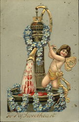 Angel with Well of Love Postcard