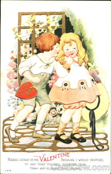 Boy With Arm Around Girl Children