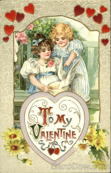 Two girls feeing white dove from bowl Children