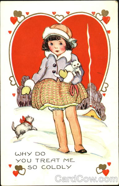 Little Girl and Kitten Children