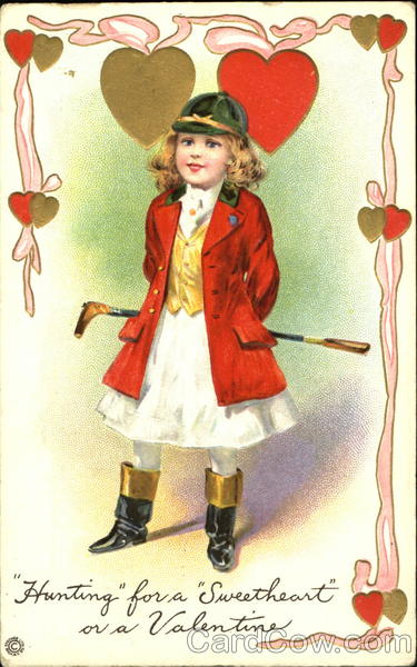 Young Girl in Fox Hound Hunting costume Children