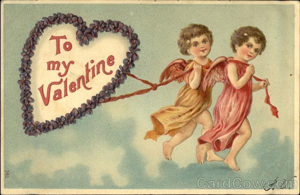 Cupids pulling a heart