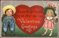 childrens with doll Postcard