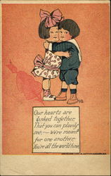 Children Hugging Postcard
