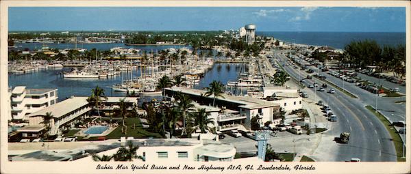 Bahia Mar Yacht Basin and New Highway A1A Fort Lauderdale Florida