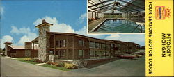 Four Seasons Motor Lodge Petoskey, MI Large Format Postcard Large Format Postcard
