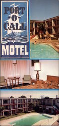 Port-O-Call Motel Large Format Postcard