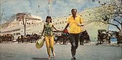 Aboard SS Ariadne's Luxury Cruises Large Format Postcard