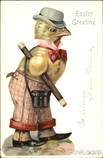 Chick in Spats with Cigar With Chicks