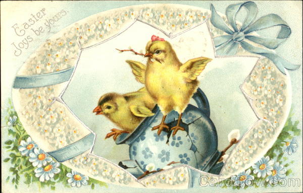 Chicks in Egg Frame With Chicks