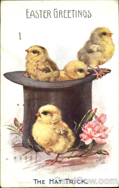 Chicks in a Top Hat With Chicks