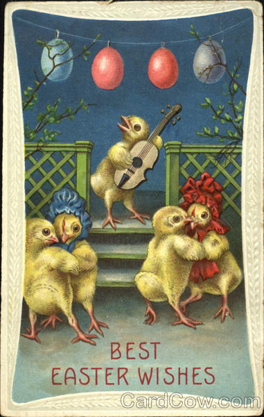 Chicks playing music and dancing With Chicks
