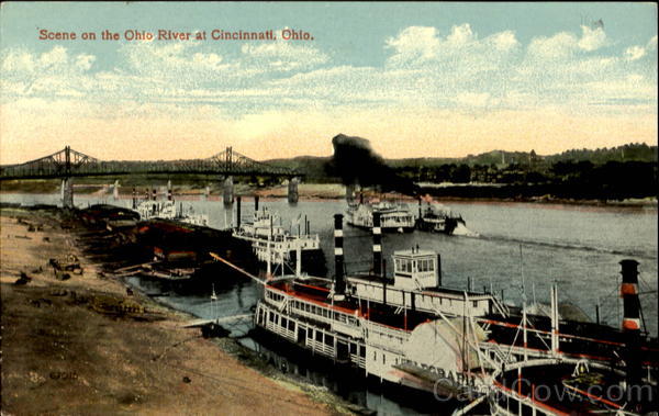 Scene on the Ohio River at Cincinnati, Ohio