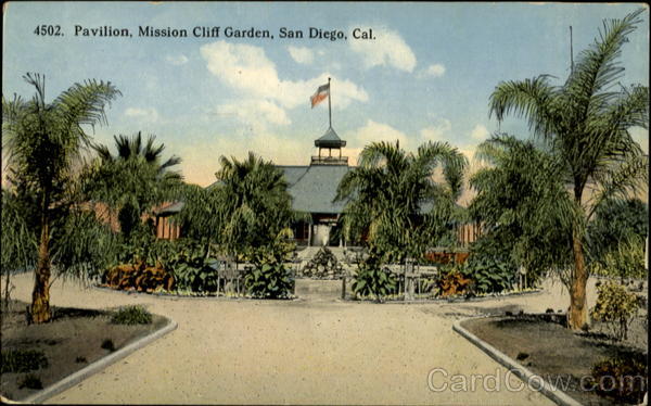 4502. Pavilion, Mission Cliff Garden, San Diego, Cal California