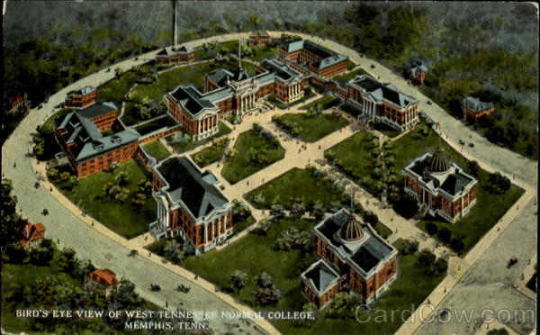 Bird's Eye View of West Tennessee Normal College Memphis