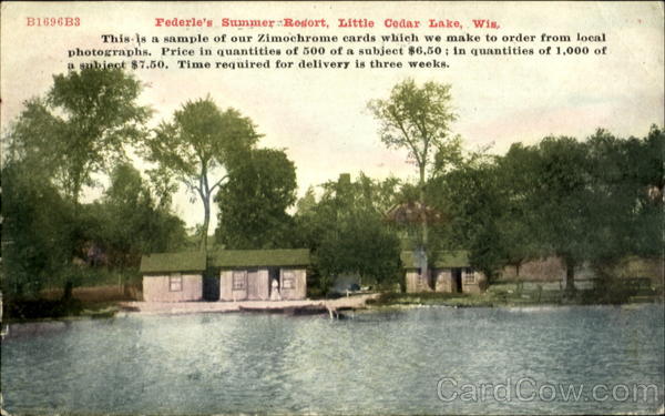 Federle's Summer Resort, Little Cedar Lake West Bend Wisconsin