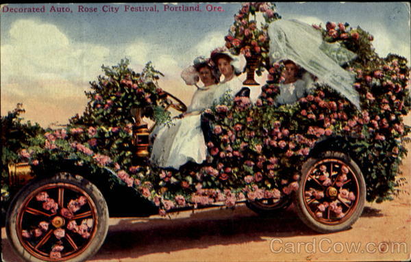 Decorated Auto, Rose City Festival Portland Oregon