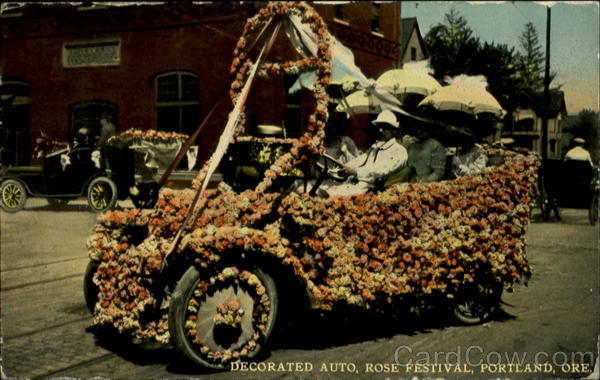 Decorated Auto, Rose Festival, Portland, Ore Oregon