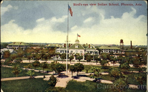 Bird's-eye view Indian School Phoenix Arizona